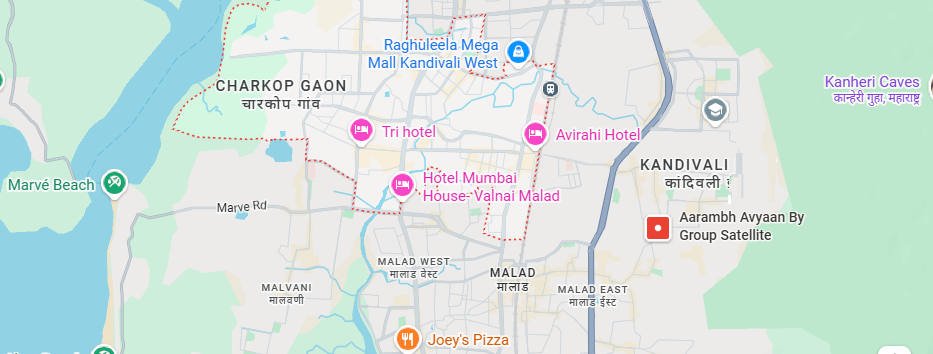 Raymond Realty Kandivali West Project Location